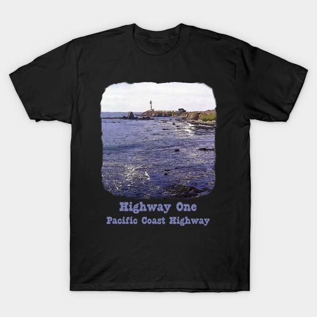 Pacific Coast Highway California, Highway One T-Shirt by jdunster